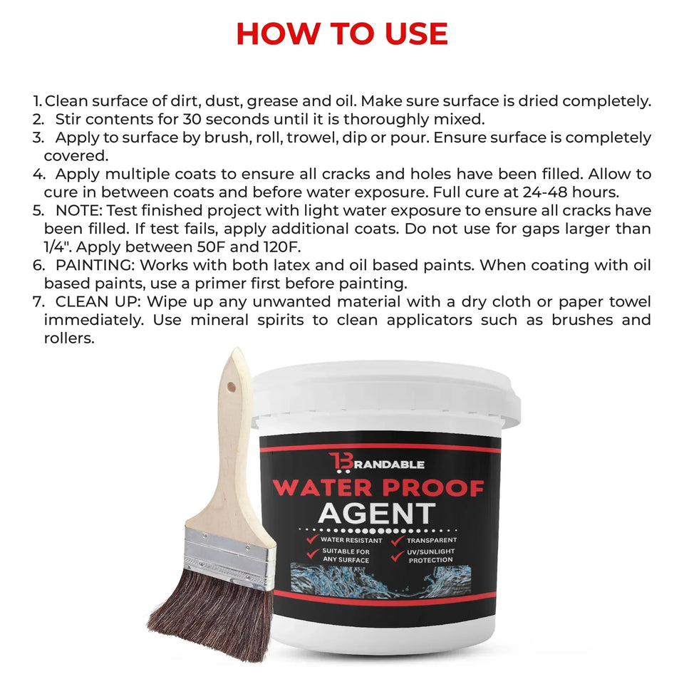 WATERPROOF ANTI-LEAKAGE AGENT WITH FREE BRUSH